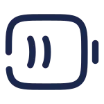 Battery Half Minimalistic SVG Icon